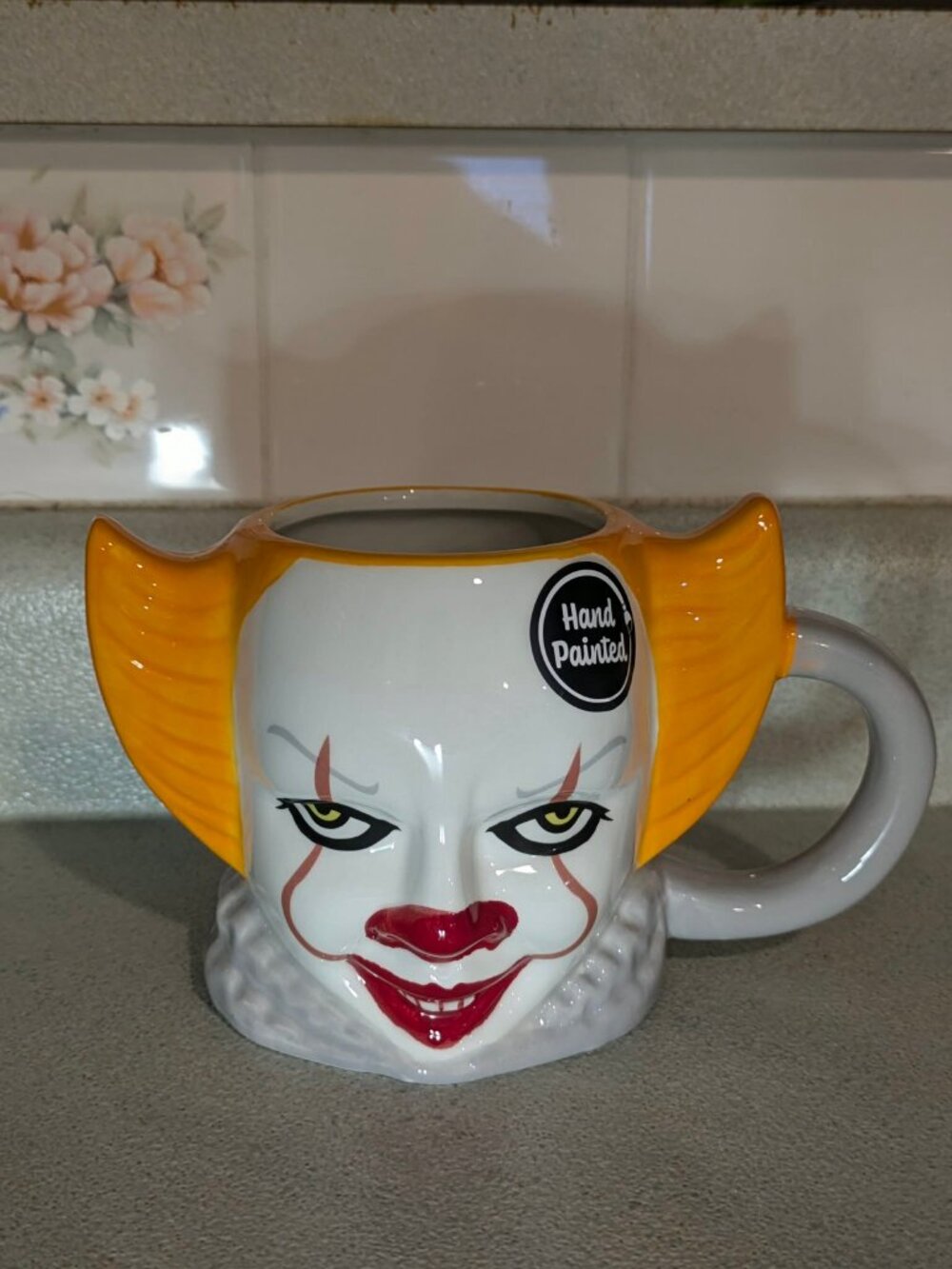 NWT 3D Sculpted Pennywise Halloween Horror Ceramic Mug Slasher Fandom Spooky Cup